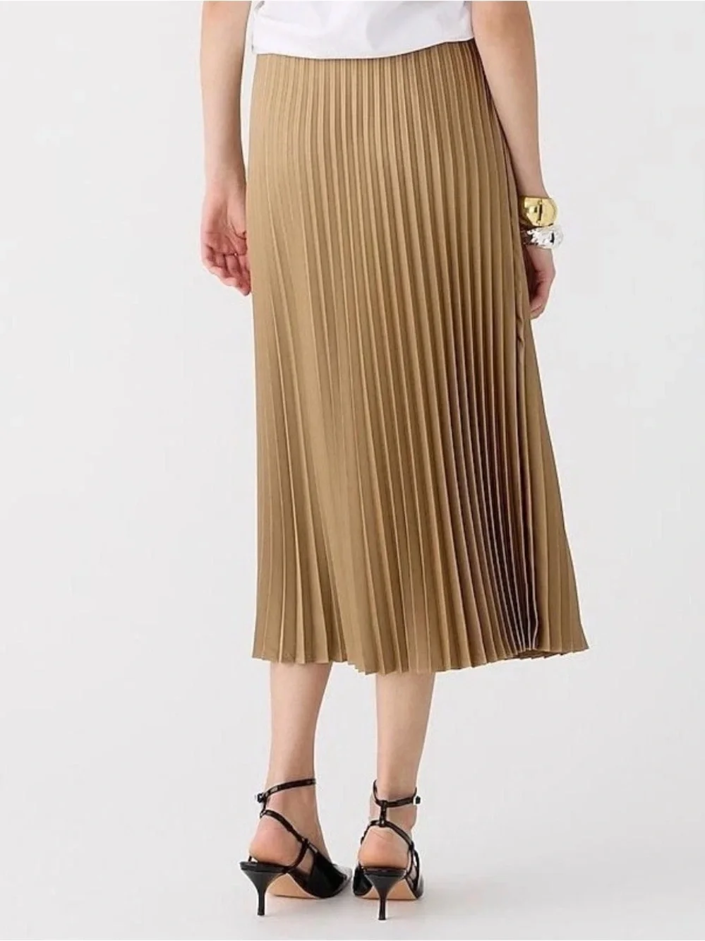 J. Crew Gwyneth Pleated Pull on Midi Skirt in size XXS